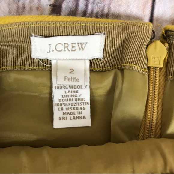 J. Crew mustard yellow number 2 pencil skirt - Picture 4 of 4